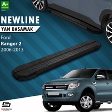 S-Dizayn Ford Ranger 2 NewLine Siyah Yan Basamak 193 Cm 2006-2013 A+ Kalite