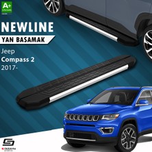 S-Dizayn Jeep Compass 2 NewLine Krom Yan Basamak 173 Cm 2017 Üzeri A+ Kalite