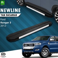 S-Dizayn Ford Ranger 3 NewLine Aluminyum Yan Basamak 203 Cm 2012-2022 A+ Kalite