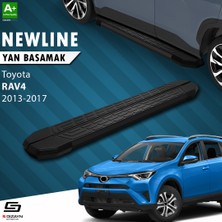 S-Dizayn Toyota Rav 4 4 NewLine Siyah Yan Basamak 173 Cm 2013-2017 A+ Kalite