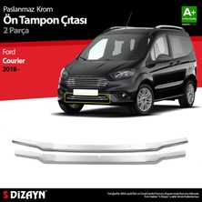 S-Dizayn Ford Courier Krom Ön Tampon Çıtası 2 Prç. 2018-2022