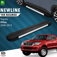 S-Dizayn Toyota Hilux 7 NewLine Aluminyum Yan Basamak 203 Cm 2006-2015 A+ Kalite