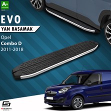 S-Dizayn Opel Combo D Uzun Şase Evo Krom Yan Basamak 223 Cm 2011-2018 A+ Kalite