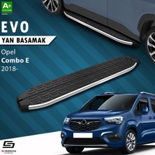 S-Dizayn Opel Combo E Uzun Şase Evo Krom Yan Basamak 213 Cm 2018 Üzeri A+ Kalite