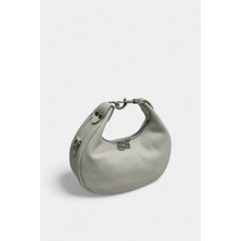 MİALES %100 Hakiki Deri Çift Fermuar ve Uzun Askı Detaylı Kadın Omuz Çantası