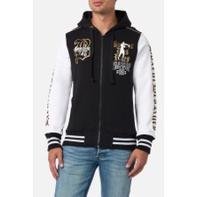 Boxeur Des Rues Bicolour Sweatshirt With Gold Details Black-Gold