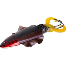 Seabor Cuttle Fish 12CM 110GR Silikon Kalamar Jig Yem Renk : Brown
