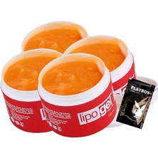 Lipogel Yağ Parçalayıcı Sıkılaştırıcı Bakım Masaj Jeli 4X150 ml + 1 Ad Jel ile