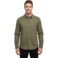 Raymons Erkek Spor Silim Fit Kanvas Tek Cepli Gömlek BGL-ST04955