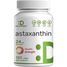 Deal Supplement Astaxanthin Antioksidan Brain Health Eyes Skin Anti-Aging 24MG 120 Mini Softgels