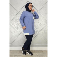 Pys Giyim Kadın Kombinli Taş Detaylı Tesettür Tunik