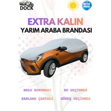 Dock Gri Extra Kalın Yarım Araba Brandası (Dolu Korumalı)