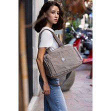 Sanmorris Su Geçirmez 5 Bölmeli Hafif Iş ve Günlük Seyahata Uygun Kadın Omuz  Çantası