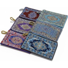 Erdoğan Hobi Bez Cüzdan 6 Adet Kilim Desenli Bez Cüzdan Hediyelik 10X15CM Desenli Bez Cüzdan Hediyelik Cüzdan