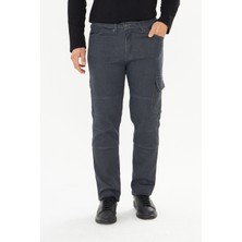 Orange Safety Iş Pantolonu Kot Füme Kargo Cepli