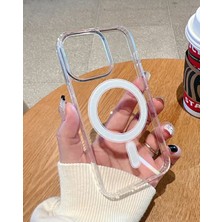 Pirok Store Iphone 15 Pro Magsafe Uyumlu Şeffaf Darbeye Dayanıklı Wireless Destekli Mükemmel Manyetik Silikon Kılıf