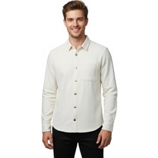 Raymons Erkek Spor Silim Fit Kanvas Tek Cepli Gömlek BGL-ST04955