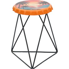 Greenmall Palm Metal Tabure