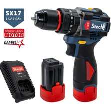 StechEnd SX17 2X2Ah 16V Akülü Darbeli Matkap