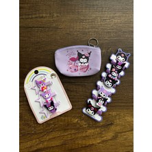 Gülümse Gel Kuromi Kız Çocuk Cüzdan ve 9 Adet Toka Seti Yeni Yıl Yılbaşı Christmas Advent Calendar