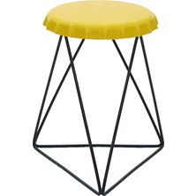 Greenmall Yellow Metal Tabure