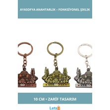Letsii Metal Ayasofya Anahtarlık 10 cm Dayanıklı Dekoratif Aksesuar