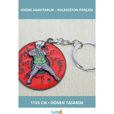 Letsii Metal Dönen Anime Figür Anahtarlık 11X5 cm