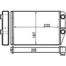 Mahle AH225000S Kalorifer Radyatörü Peugeot Boxer Iıı Cıtroen Jumper Fıat Ducato Iıı 06> 230X163X26 6448.R0-77364073