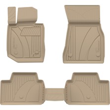 Sahler Bmw 4 Serisi G26 Gran Coupe 2021+ Uyumlu 4.5D PRO Premium Havuzlu Oto Paspas BEJ RENK - Bmw G26