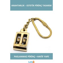 Letsii Kaliteli Pirinç Anahtarlık Ergonomik Tasarım