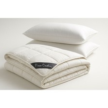 Pierre Cardin Çift Kişilik Yün Yorgan + 2 Adet Silikon Yastık