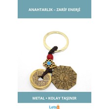 Letsii Şans ve Bereketli Metal Anahtarlık Model 6 Zarif Tasarım
