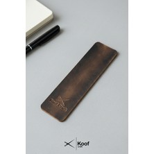 Koof Craft El Yapımı Hakiki Deri Kitap Ayracı | Otantik Hediyelik Kitap Ayıracı