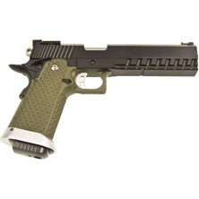 Kjw Kp-06 Hi-Capa Full Metal Haki Yeşil Gbb Airsoft Tabanca