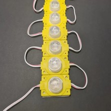 Genel 12 Volt12 Watt Tek Mercekli Modül LED Sarı (Amber) -10 Adet-