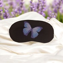 Eleven Markets Işığı Geçirmez Yumuşak Rahat Kelebek Desenli Uyku Bandı Uyku Gözlüğü Araba Ev Ofis Spa Meditasyon Göz Bandı