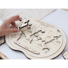 Empressco Boyanabilir 3D Dünya Puzzle, Katmanlar ve Kıtalar, Eğlenceli ve Öğretici Oyuncak