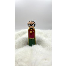 Empressco Sevimli 11 cm Ahşap Süper Kahraman Figürü, Dekor ve Hediye Seçeneği