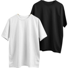 Triya Wear Studio 2'li Unisex Basic Tshirt