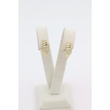 Xuping Jewelry Stil Incisi/xupıng Jewelry Bies Zirkon Taşlı Küpe