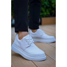 EM Trend Kb-X3  Kuback Beyaz Cilt Bağcıklı  Günlük Erkek  Ayakkabı