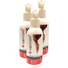Varison Varicose Vein Defense Cream ,,diz,bacak Bakım Kremi 120 ml 3 Adet