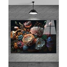 3D Çiçek Cam Tablo Ev Dekorasyon,balkon Dekorasyonu,dekoratif,duvar Tablo,mutfak Tablo