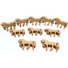 Empressco 10 Adet 10 Cmlik Şahlanan At Figürü, Duruşlu, Okul Öncesi Eğitim Için Eğlenceli Set