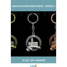 Letsii Metal Galata Kulesi Anahtarlık 10 cm Şık Aksesuar