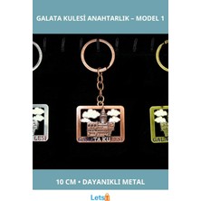 Letsii Metal Galata Kulesi Anahtarlık 10 cm Şık ve Zarif Aksesuar