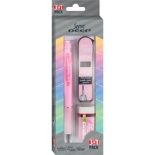 Storemax Deep Versatil, Silgi ve Ucu 0,7mm 3'lü Set - Şeker Pembe