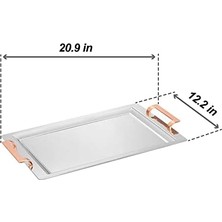Storemax Korkmaz A1785-2 Gala Servis Tepsisi Rosagold