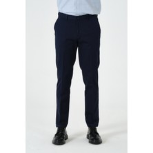 PSY Lacivert Düz Dokuma Comfort Fit Casual Pantolon