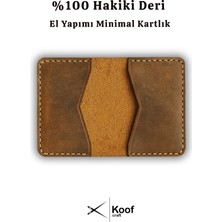 Koof Craft Slim Duo %100 Hakiki Deri Kartlık – El Yapımı, Minimal Kartlık, Hediyelik